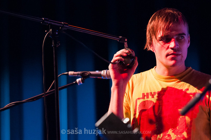 Lionel Laquerriere (Yann Tiersen band) @ Kino Šiška, Ljubljana (Slovenia), 03/12/2010 <em>Photo: © Saša Huzjak</em>