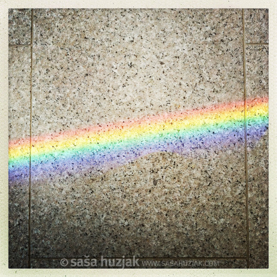 Rainbow on a doorway @ Maribor, Slovenia, 2015 <em>Photo: © Saša Huzjak</em>