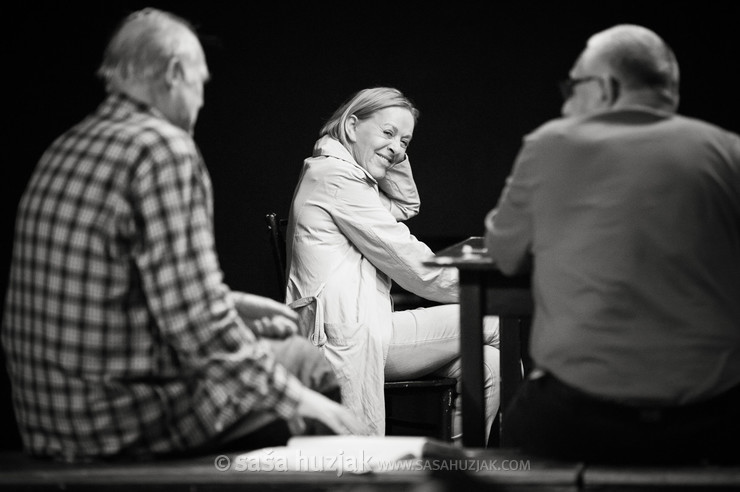 Radko Polič, Milena Zupančič and Dušan Jovanović - Boris, Milena, Radko, theatre rehearsal @ SNG Drama Ljubljana, Ljubljana (Slovenia), 2013 <em>Photo: © Saša Huzjak</em>