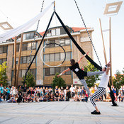 Black and white postcard / Črnobela razglednica @ Street theatre, Festival Lent, Maribor (Slovenia), 2013 <em>Photo: © Saša Huzjak</em>