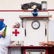 Kitchen / Kuhinja @ Street theatre, Festival Lent, Maribor (Slovenia), 2014 <em>Photo: © Saša Huzjak</em>