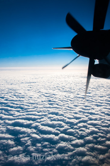 Flying @ over Europe, 2013 <em>Photo: © Saša Huzjak</em>