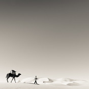 Lonely camel guide @ Erg Chebbi desert, Morocco, 2010 <em>Photo: © Saša Huzjak</em>