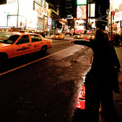 Hailing a cab @ Times Square, New York City, USA, 2010 <em>Photo: © Saša Huzjak</em>