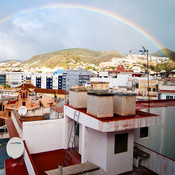 Morning rainbow @ Santa Cruz de Tenerife, Canary Islands, Spain, 2009 <em>Photo: © Saša Huzjak</em>